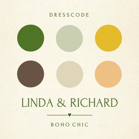 Insteekkaartje dresscode vintage look