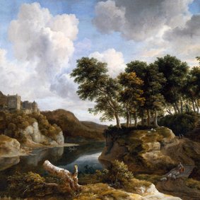 Jacob van Ruisdael. Rivierlandschap