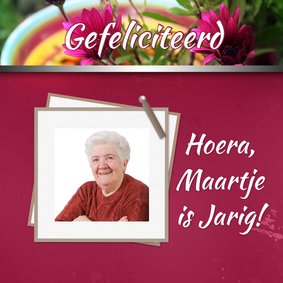 Jarig bloemen zelf aanpassen a