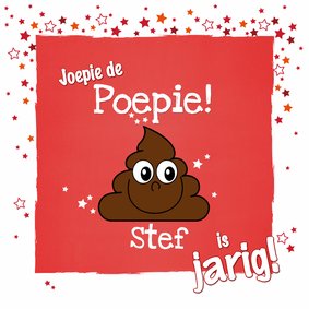 Jarig joepie de poepie sterren