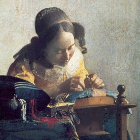 Johannes Vermeer. De kantwerkster