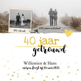 Jubileum - 40 jaar samen feestje foto