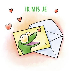 Kaart van Gijs Gekko - Ik mis je - Samen is alles leuker