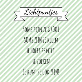 Kaartje "Lichtpuntjes" - WW