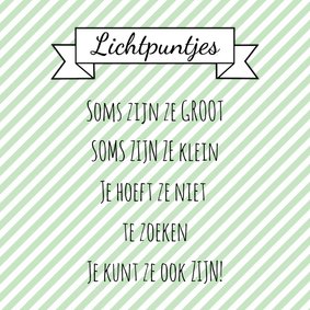 Kaartje "Lichtpuntjes" - WW