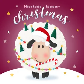 Kerst merry christmas schaap