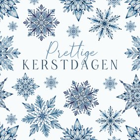 Kerst sneeuwkristallen 