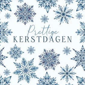 Kerst sneeuwkristallen