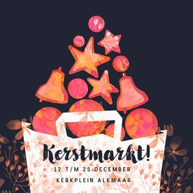 Kerst uitnodiging kerstmarkt