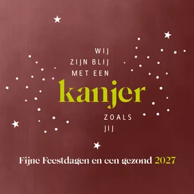 Kerst zakelijk Wij zijn blij met een kanjer zoals jij