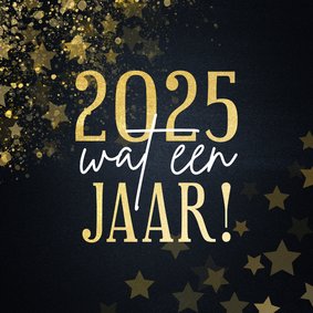 Kerstkaart 2025 wat een jaar met sterren