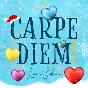 Kerstkaart 'Carpe Diem'