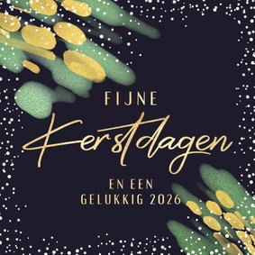 Kerstkaart fijne kerstdagen sneeuw