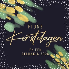 Kerstkaart fijne kerstdagen sneeuw