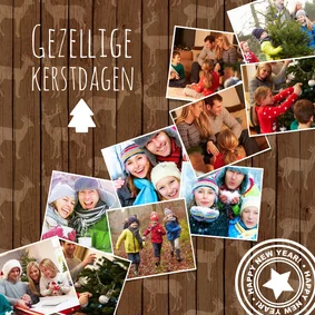 Kerstkaart foto's slinger