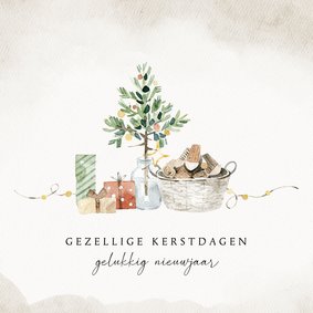 Kerstkaart gezelligheid