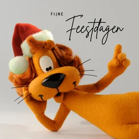 Kerstkaart Loeki de kerstman