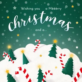 Kerstkaart Merry schaapje