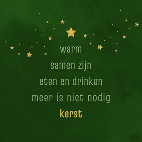 Kerstkaart met kerst 11je