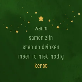 Kerstkaart met kerst 11je