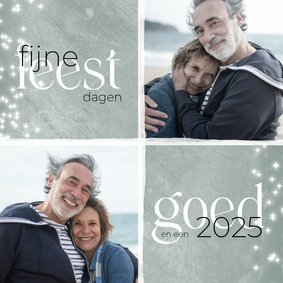 Kerstkaart met twee foto's 2024-2025