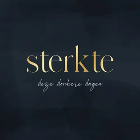 Kerstkaart sterkte deze donkere dagen donkerblauw
