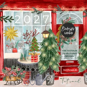 Kerstkaart winkel detailhandel
