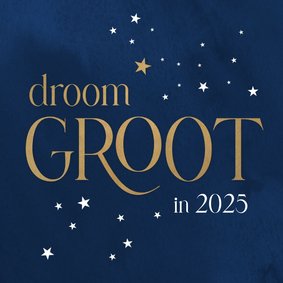 Kerstkaart zakelijk droom groot