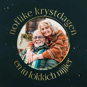 Kerstkaartje Fries noflike krystdagen en lokkich nijjier