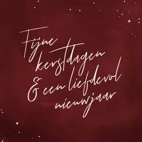 Kerstkaartje rood liefdevol nieuwjaar cliniclowns 