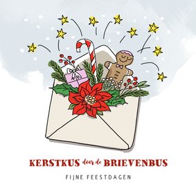 Kerstkus door de brievenbus