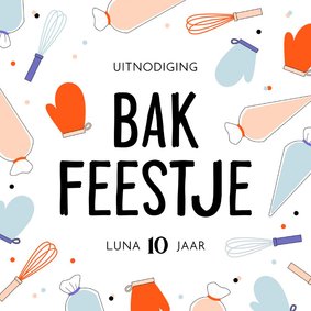 Kinderfeestje bakfeestje confetti roze blauw garde spuitzak