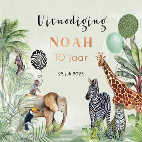 Kinderfeestje dieren in de jungle ballonnen