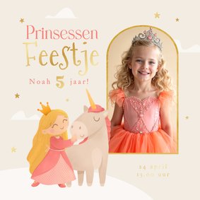 Kinderfeestje prinsessen ridders kasteel eenhoorn verkleed