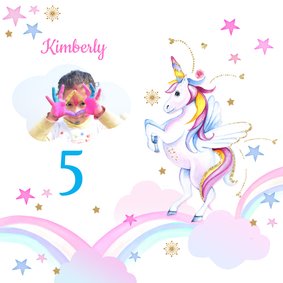 Kinderfeestje unicorn regenboogjes