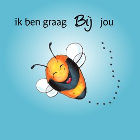 Kinderkaart ik ben graag bij jou