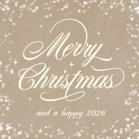 Klassieke algemene zakelijke kerstkaart kraft 