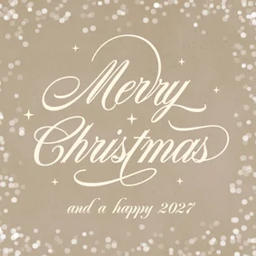 Klassieke algemene zakelijke kerstkaart kraft