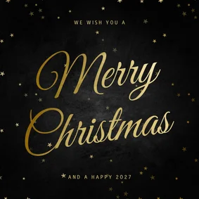 Klassieke kerstkaart sterren