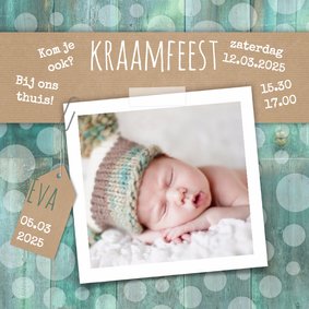 Kraamfeest hout en cirkels-isf