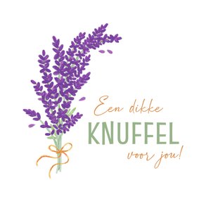 Lavendel bloemen kaartje