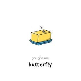 Liefde butterfly kaart