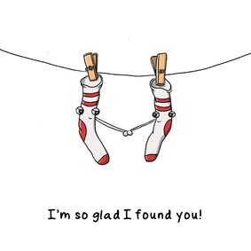 Liefde I'am so glad that I found you! kaart