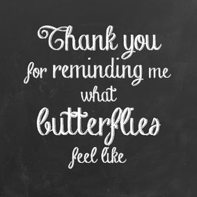Liefde kaart butterflies