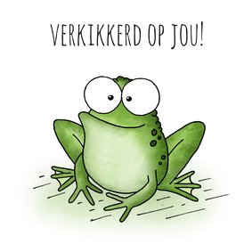 Liefde kaart kikker - Verkikkerd op jou!