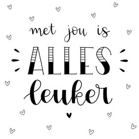 Liefde kaart - Met jou is alles leuker