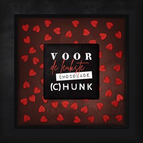 Liefde kaart voor de leukste chocolade (c)hunk