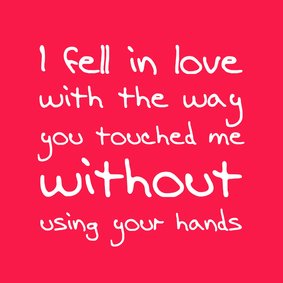 Liefde kaart - You touched me