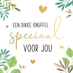 Liefdekaart knuffel voor jou