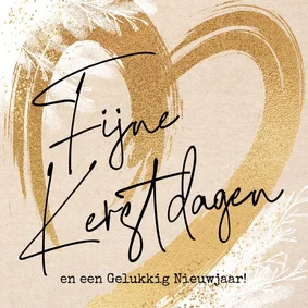 Lieve kerstkaart hart kraft